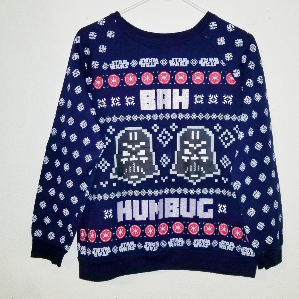 Star Wars Darth Vader Bah Humbug Festive Ugly Christmas Sweater
